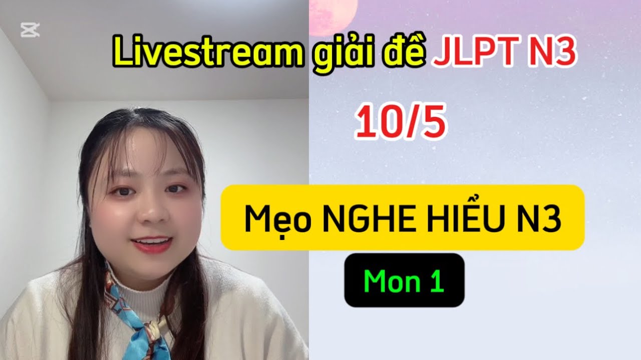 Đề nghe hiểu N3 (t7/2023), mẹo nghe hiểu mondai 1