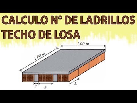 Cómo calcular el número de ladrillos para un techo de losa aligerada -  YouTube