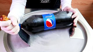 pepsi ice cream ice cream rolls street food - ايسكريم رول على الصاج بيبسي