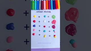 colour mixing #shorts #youtubeshorts #tonniartandcraft #art #satisfying #color screenshot 1