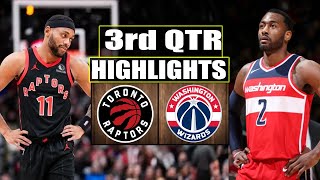 Washington Wizards vs Toronto Raptors 3rd QTR GAME HIGHLIGHTS | March 23 | 2024 NBA Season