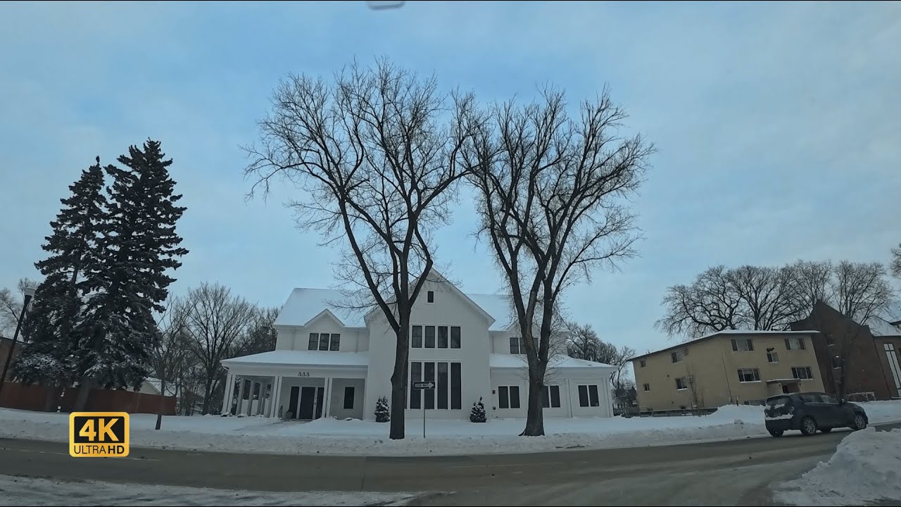 Driving After a Winter Storm | Snowy American Neighborhood POV (4K)