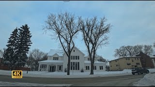 Driving After a Winter Storm | Snowy American Neighborhood POV (4K)