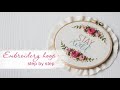 Embroidery hoop art step by step