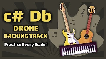 C# Drone Backing Track | Practice every mode & scale on Guitar