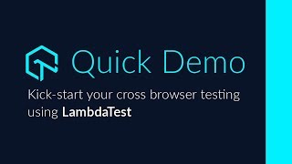 Cross Browser Testing Quick Demo | How To Perform Cross Browser Testing With LambdaTest screenshot 2