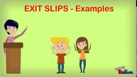 Admit and Exit Slips