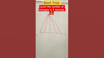 Count the number of triangles in 5 seconds😎 #maths #ytshorts #mathstricks #viral #education #foryou