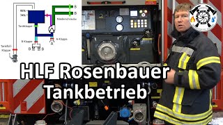 HLF Rosenbauer AT Tankbetrieb bei Mannrohren