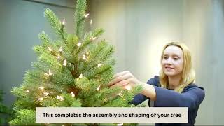 Tree Assembly Video for Pre-lit Hinged Construction Trees