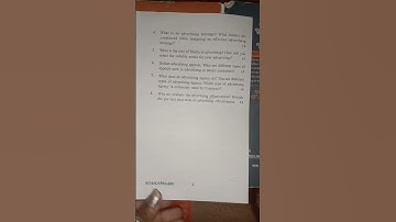 M.com 3rd sem (paper- Advertising Management) 2023, kurukshetra University kurukshetra