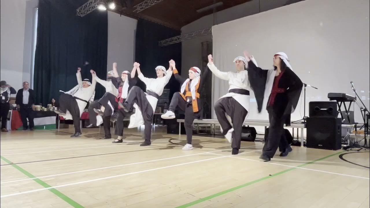 Ana Dammi Falastini Dabke Dance Routine, Nakba 75, Sunday 14/05/2023 15-16pm, Edinburgh Scotland, UK Ana Dammi Falastini Dabke Dance Routine, Nakba 75, Sunday 14/05/2023 15-16pm, Edinburgh Scotland, UK
