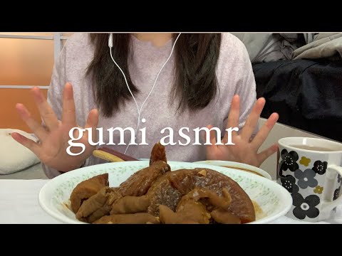 ASMR 味噌おでん 一緒にご飯を食べよう咀嚼音 오뎅 먹방 (mukbang eating sounds)