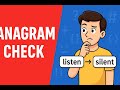 Check If Two Strings Are Anagrams | Hash Set Approach Explained