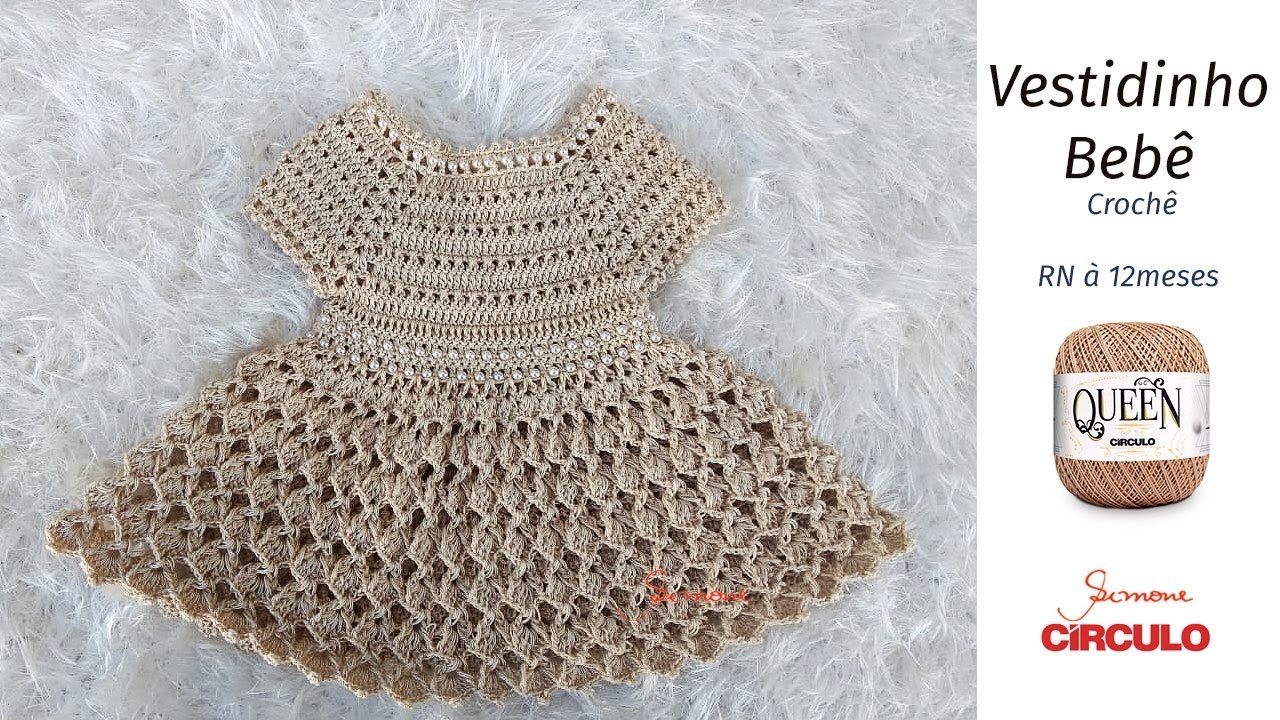 youtube vestido de croche infantil passo a passo