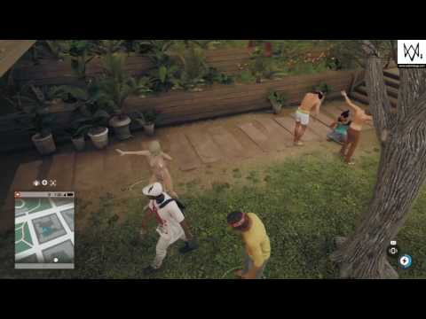 Watch Dogs 2 Nudist hula hooping