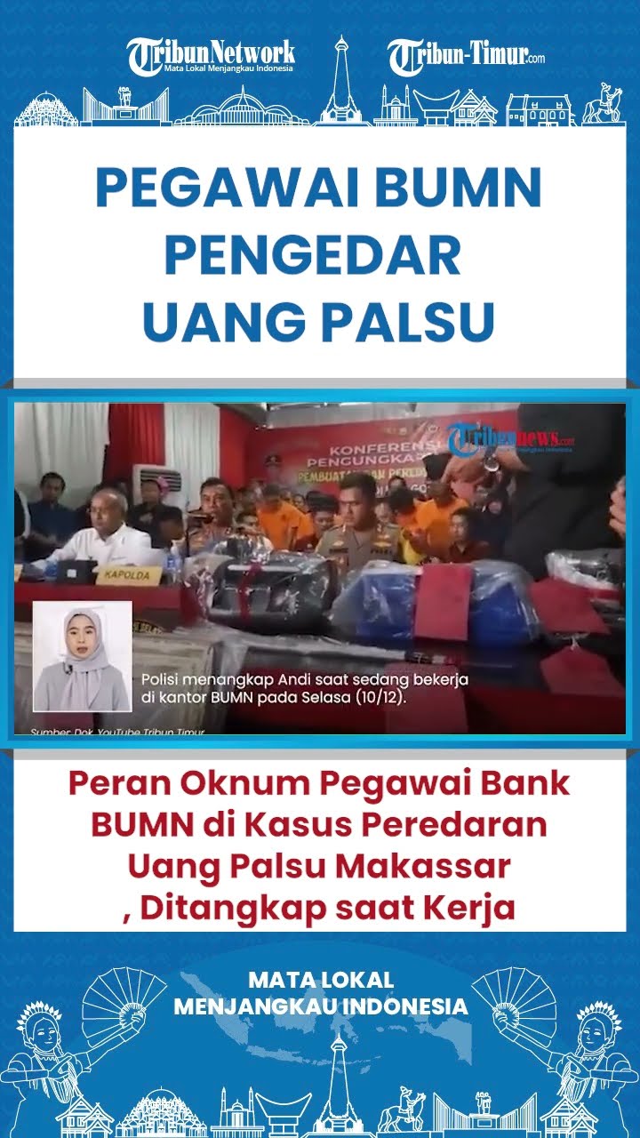 SHORT Pegawai Bank BUMN Jadi Tersangka Pengedar Uang Palsu Produksi Dosen UIN Makassar!