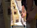 계단 옆판에 정밀하게 홈 가공하는 기술 #worker #workers