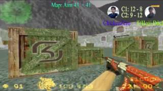 Cs1.1 - Solo Aim 41,43 - Chicken Zero Vs T Hoài Đức - Map Aim43,41 - 1442017