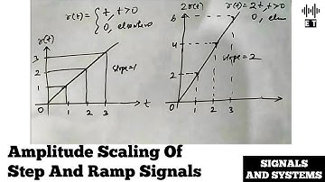 Amplitude Scaling Of Step And Ramp Signals | Basic Operations On Signals | Signals And Systems