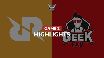Game Highlight | Geek Fam VS RRQ Hoshi | MPL ID S6 Week 5 Day 2 | Game 2