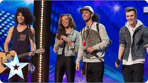 Luminites the now ex buskers sing 'Hurts So Good' - Week 3 Auditions |  Britain's Got Talent 2013