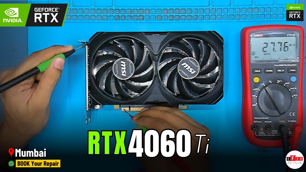 RTX 4060ti MSI Dead Fix | Graphic Card Repair | Mumbai - YouTube