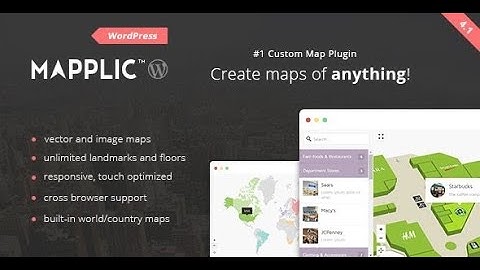 Mapplic – Custom Interactive Map WordPress Plugin 2.50 $ Only