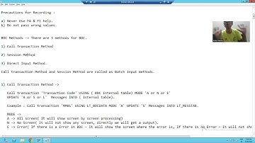 8 - Data Migration Techniques - BDC - Call Transaction Method Part1