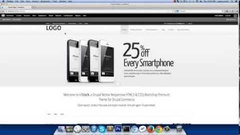 Change Site Logo - inStock Responsive Drupal Theme