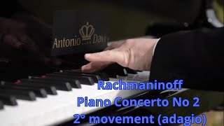 Rachmaninoff Piano Concerto No 2 Antonio Davì  2°Movement (Adagio)   🌄 Film Concert in Sicily