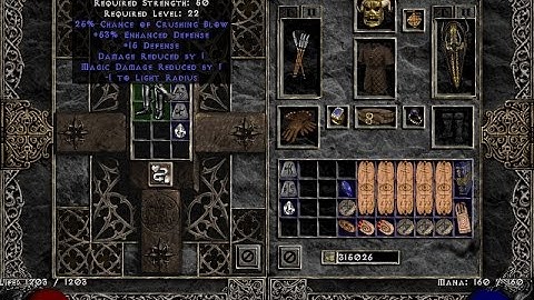 Diablo 2 Double Upgrading Goblintoe Boots (Example)