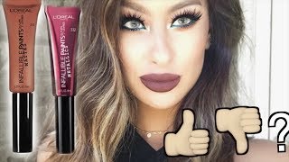 NEW LOréal MATTE & Metallic LIP PAINTS, LIPLINERS, LIPSTICKS | Try on & Review @LoveMelisaMichelle