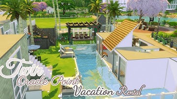 TheSims4 Twin Oracle Vacation Rental Tour (No CC)