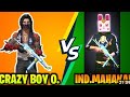 Mahakal gameingvs crazy boy 1 vs1 custom