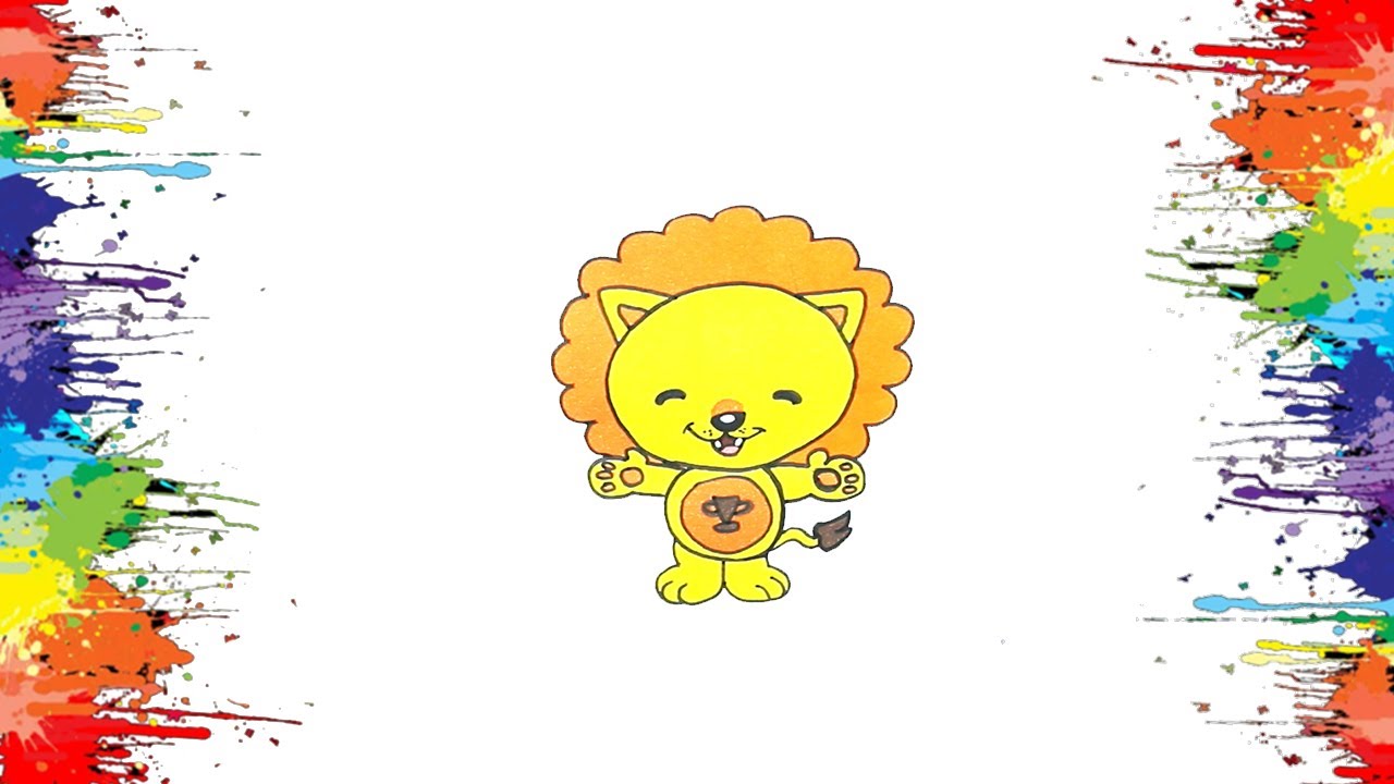 Animazoo l Léo l o leãozinho l desenhando e colorindo personagens de ...