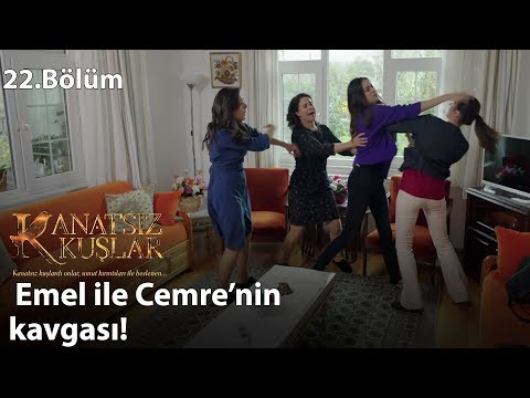 Emel ile Cemre’nin kavgası! - Kanatsız Kuşlar 22.Bölüm