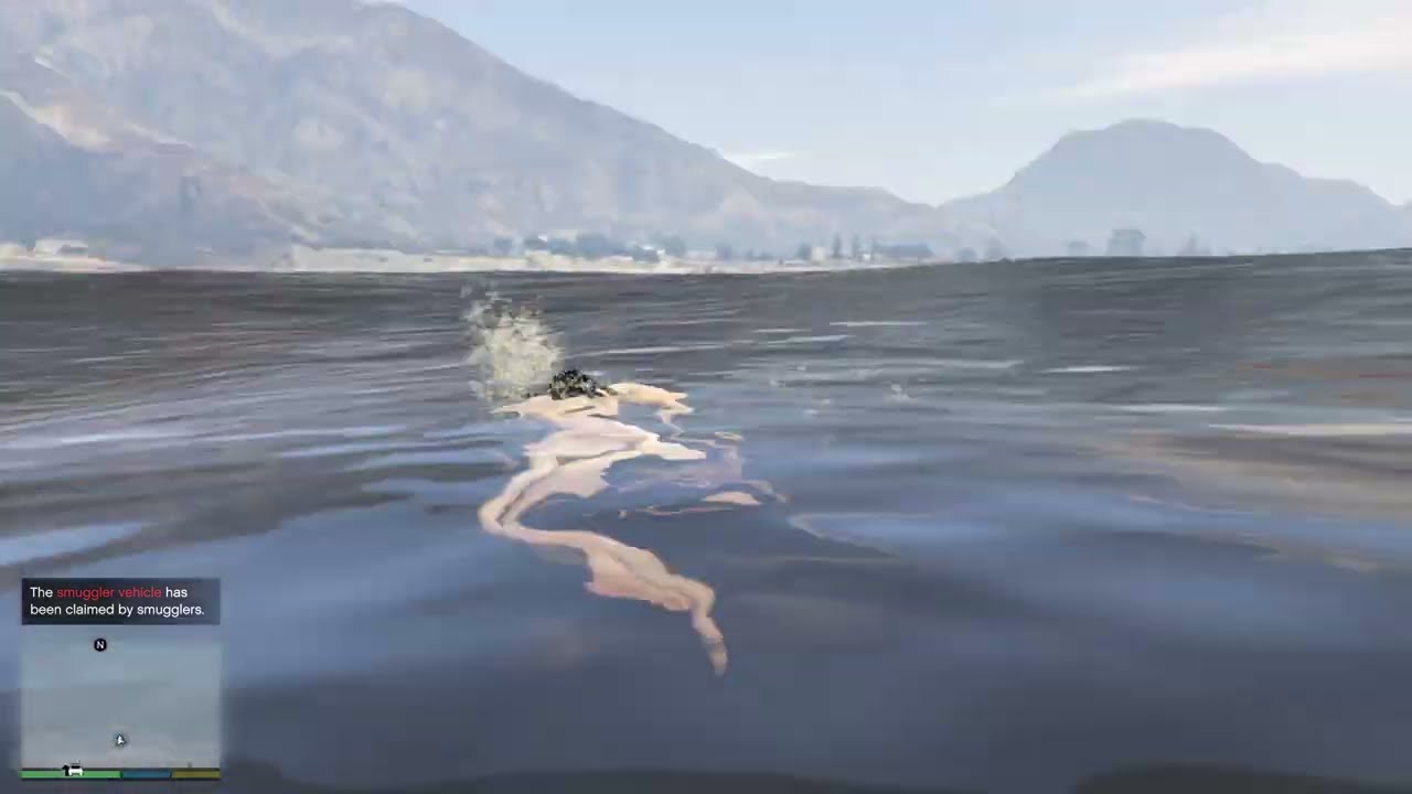 Naked Girl Swimming In The Sea Grand Theft Auto 5 Gameplay 