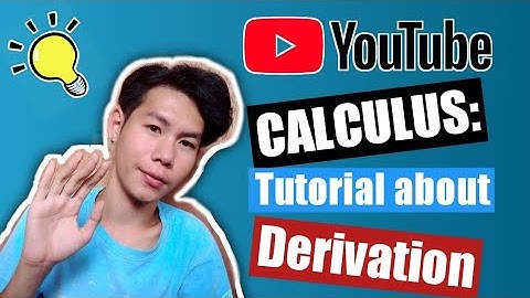 Tutorial video about derivation  -Constant rule, Power rule, Product rule, quotient rule, chain rule