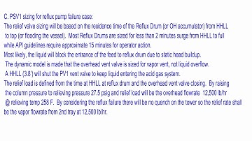 Dynamic simulation for Relief scenario - Case D, Column overhead part 2 v1
