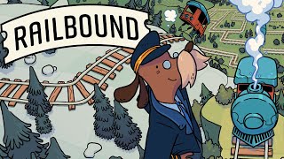 ALL ABOARD THIS CUTE AND COZY TRAIN PUZZLER!  Railbound