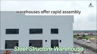 high strength metal structure warehouse prefab industrial steel building wind resistant