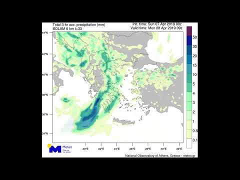 Meteo.gr: Εκτίμηση της βροχόπτωσης, 07-09/04/2019