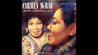 Watch Carmen Mcrae I Will Say Goodbye video