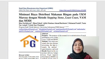 Model Transportasi dengan menggunakan POM-QM For Windows-Riset Operasional