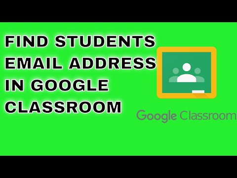 How to find email address of students in google classroom