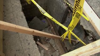 Woman Falls After Sidewalk Collapses In New York City