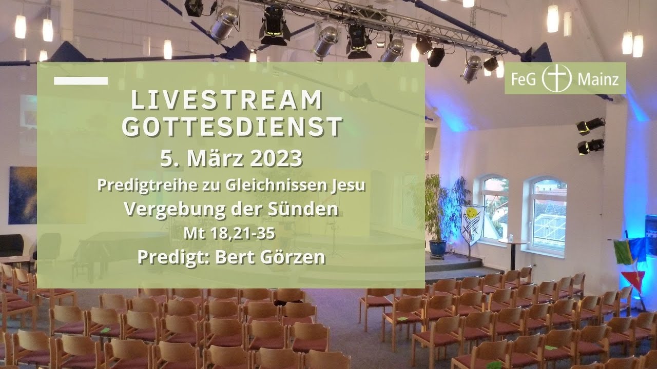 Gottesdienst Livestream 5. März 2023 - YouTube