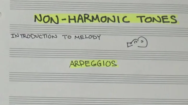 Escapes, Neighbors, and Other Non-Harmonic Tones