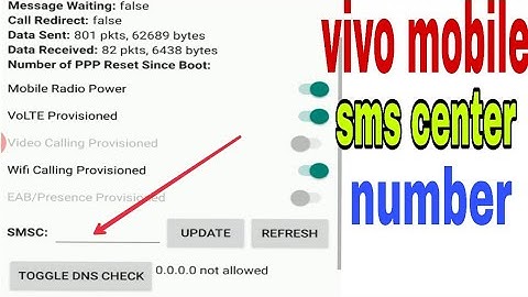 Sms center number in vivo mobile